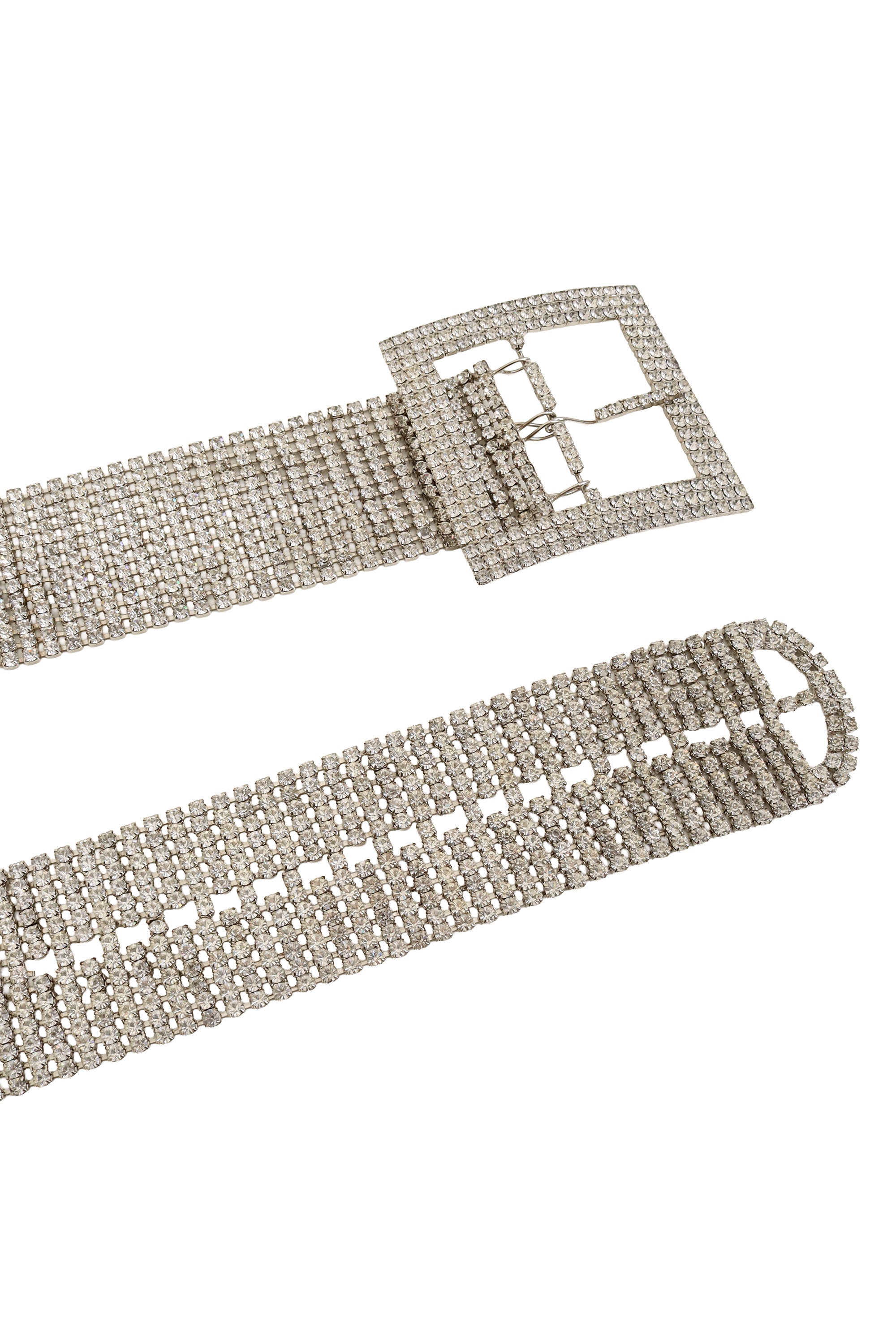 Vintage Wide Crystal Mesh Belt ends @ Recess LA