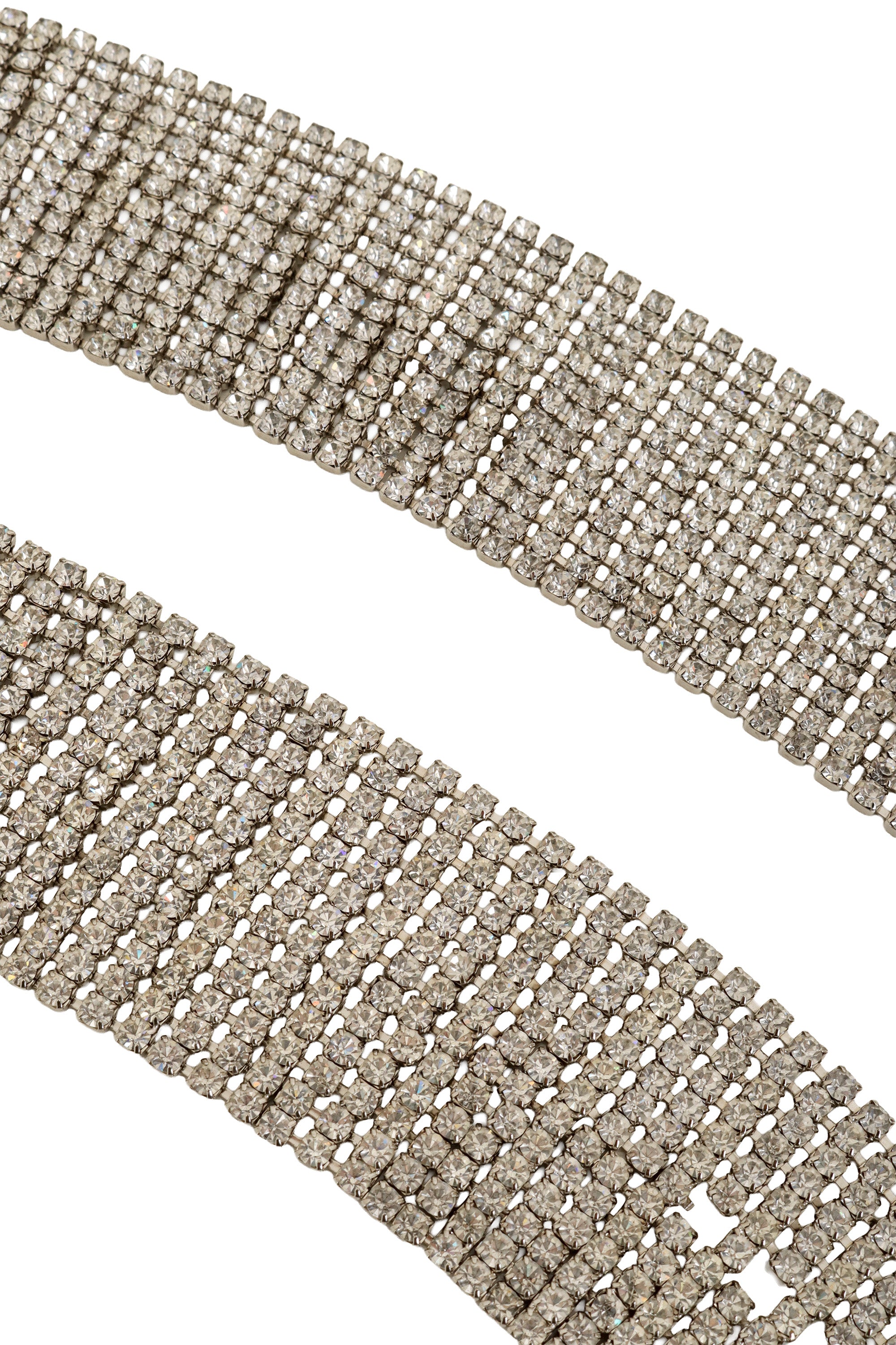 Vintage Wide Crystal Mesh Belt close @ Recess LA