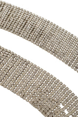Vintage Wide Crystal Mesh Belt close @ Recess LA