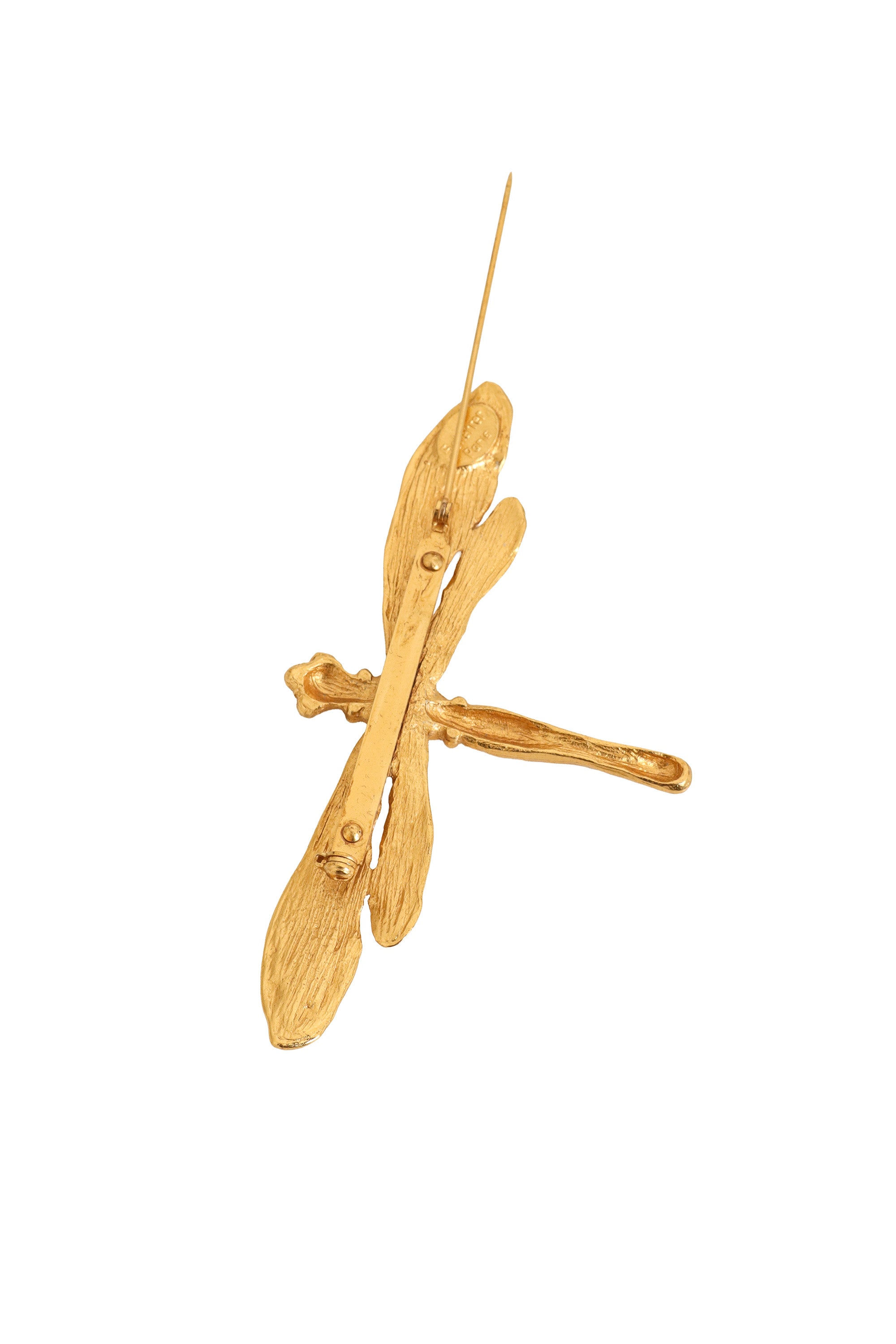 dragonfly brooch by Scherrer Paris pin open @ Recess LA
