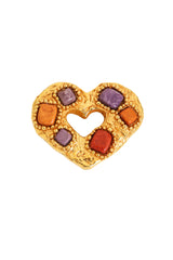 resin heart brooch by Christian Lacroix @ Recess LA