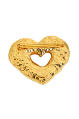 resin heart brooch by Christian Lacroix back @ Recess LA