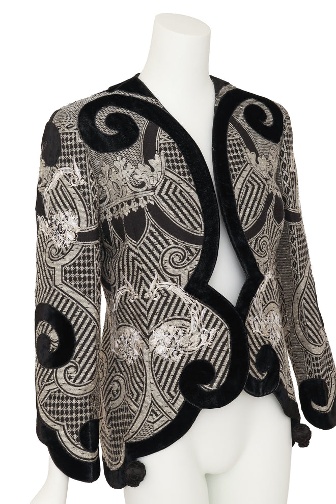 baroque Gianfranco Ferre jacket on mannequin close @ Recess LA