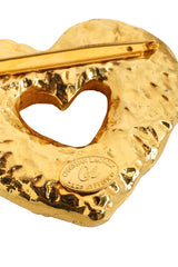 resin heart brooch by Christian Lacroix signature @ Recess LA