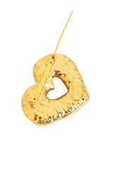 resin heart brooch by Christian Lacroix open @ Recess LA