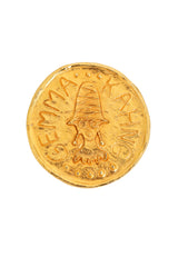 coin portrait brooch by Gemma Kahng @ Recess LA