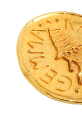 coin portrait brooch by Gemma Kahng close @ Recess LA