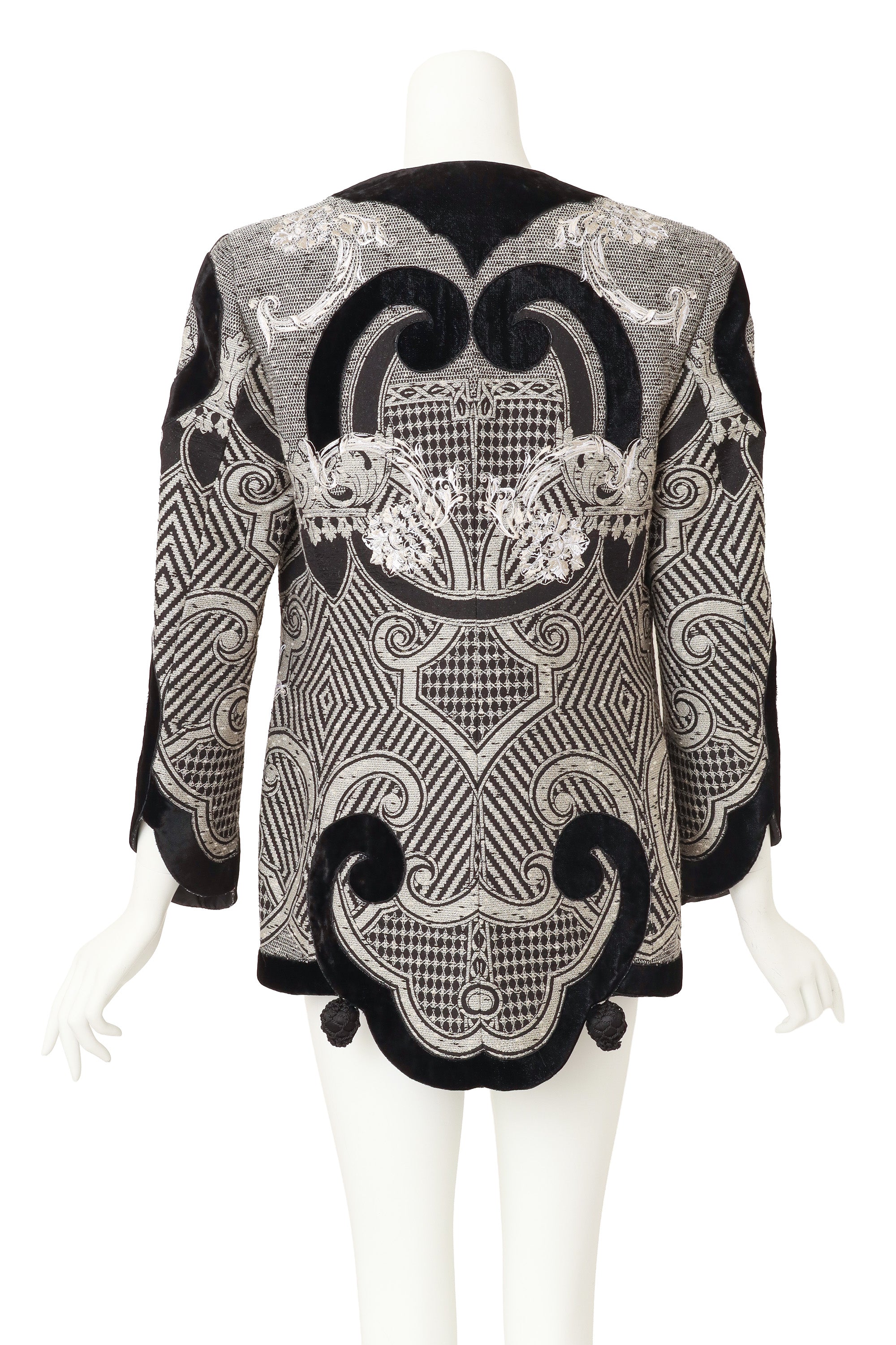 baroque Gianfranco Ferre jacket on mannequin back @ Recess LA