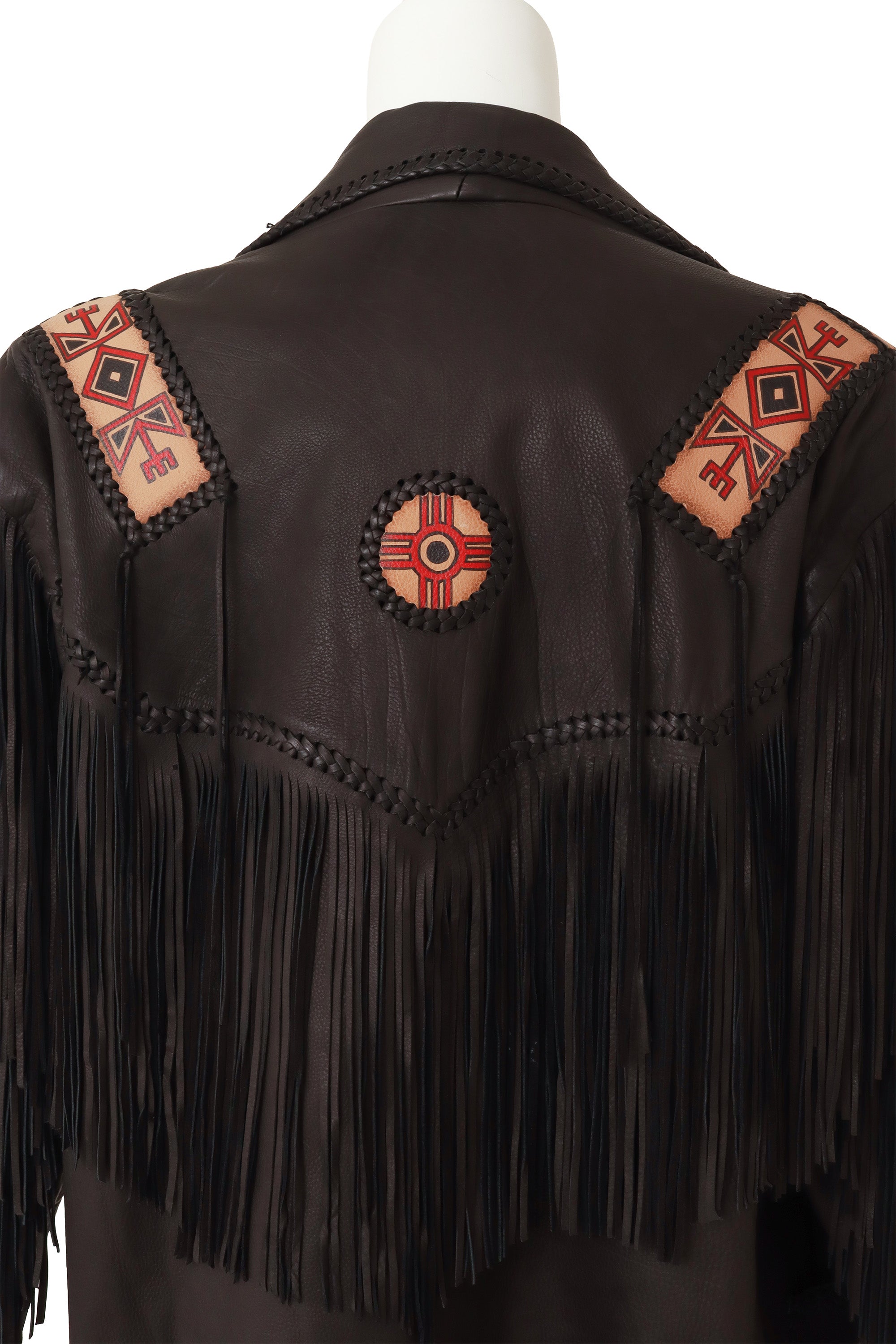 fringe jacket by Western Co on mannequin back close @ Recess LA