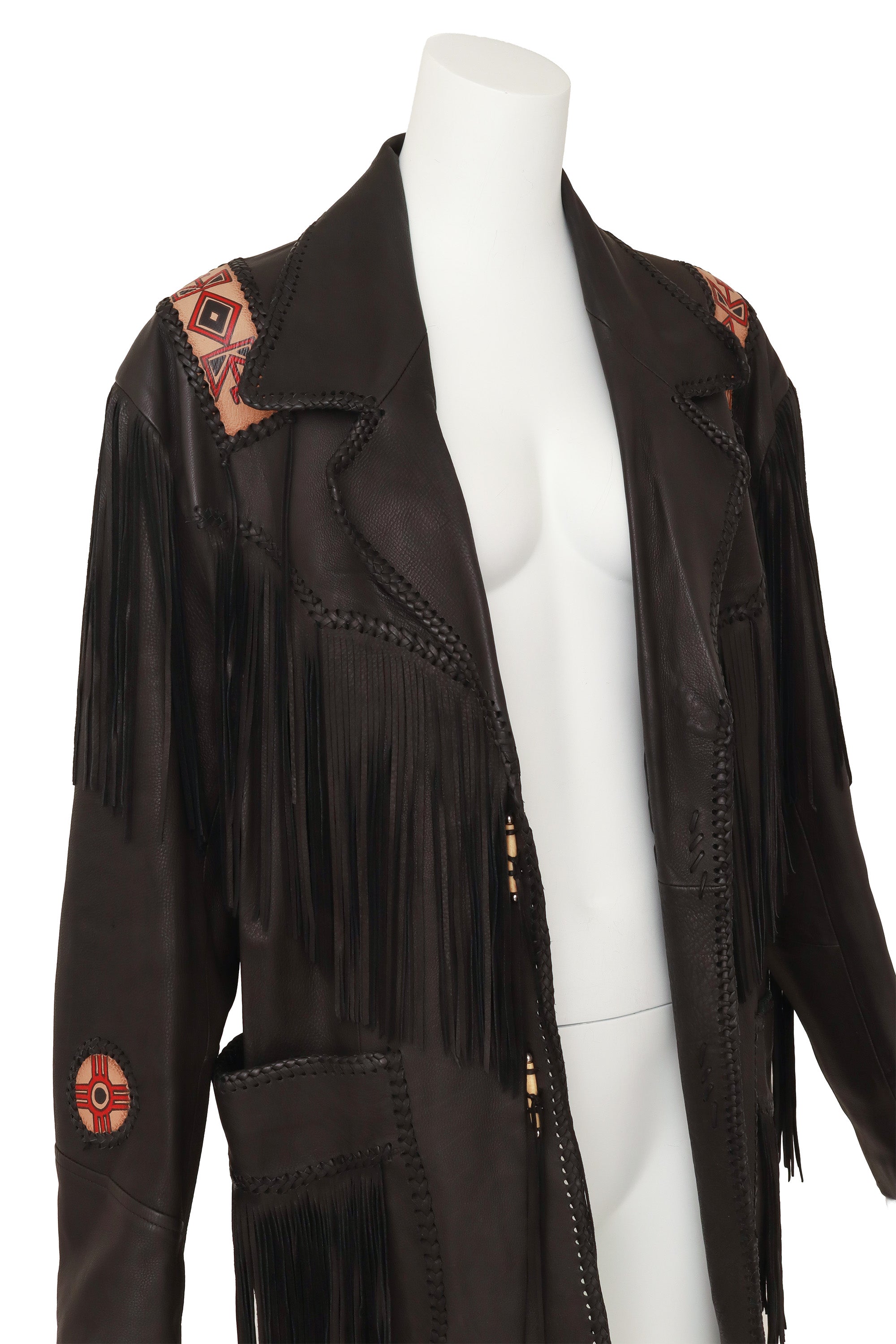 fringe jacket by Western Co on mannequin  close @ Recess LA
