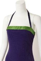 halter gown by Gianni Versace on mannequin close @ Recess LA