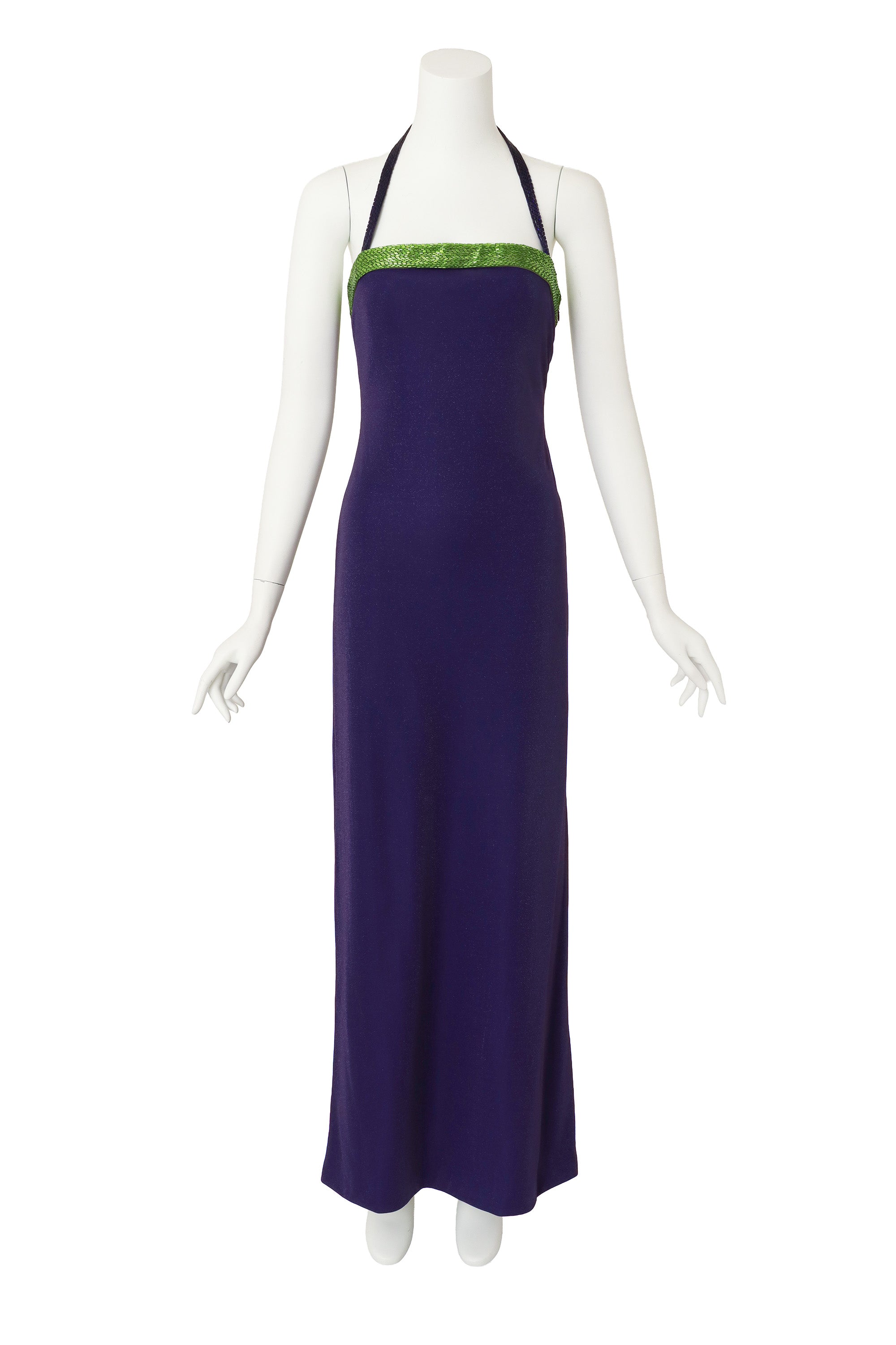 halter gown by Gianni Versace on mannequin @ Recess LA