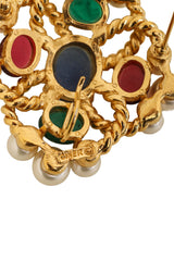 twisted rope brooch pendant by Ciner signature @ Recess LA