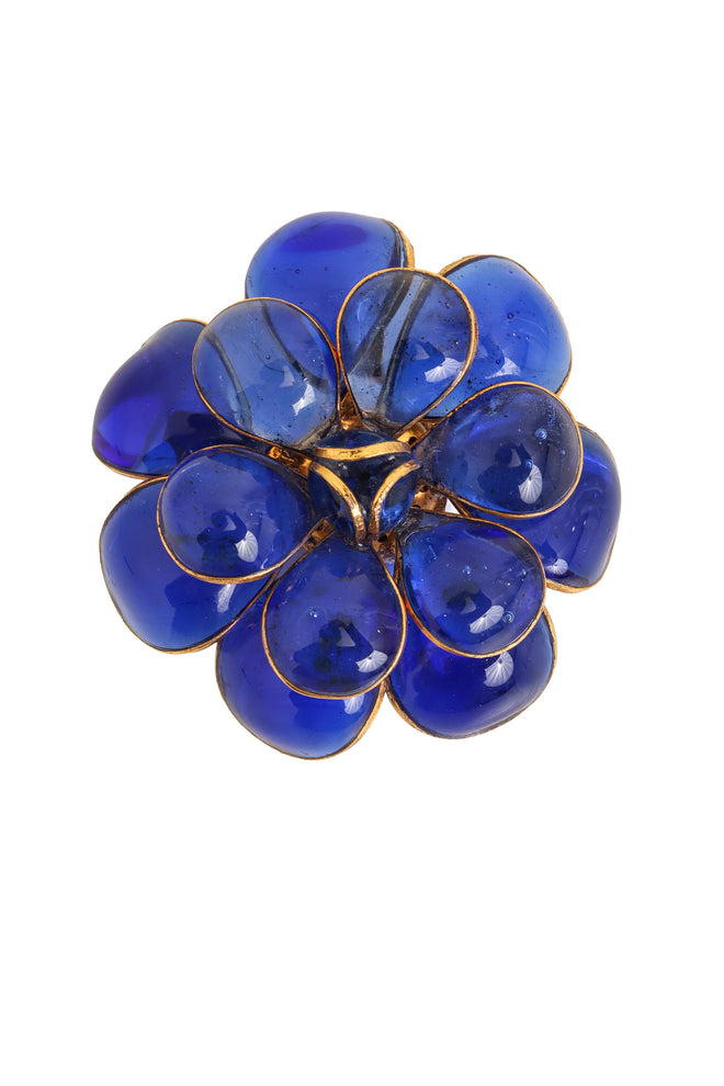 Glass Flower Brooch Pendant @ Recess LA