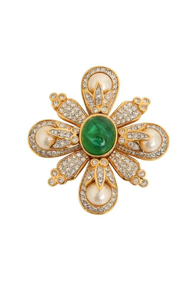 floral brooch pendant by Ciner @ Recess LA