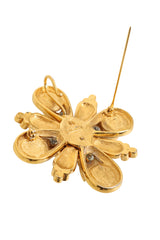 floral brooch pendant by Ciner back open @ Recess LA