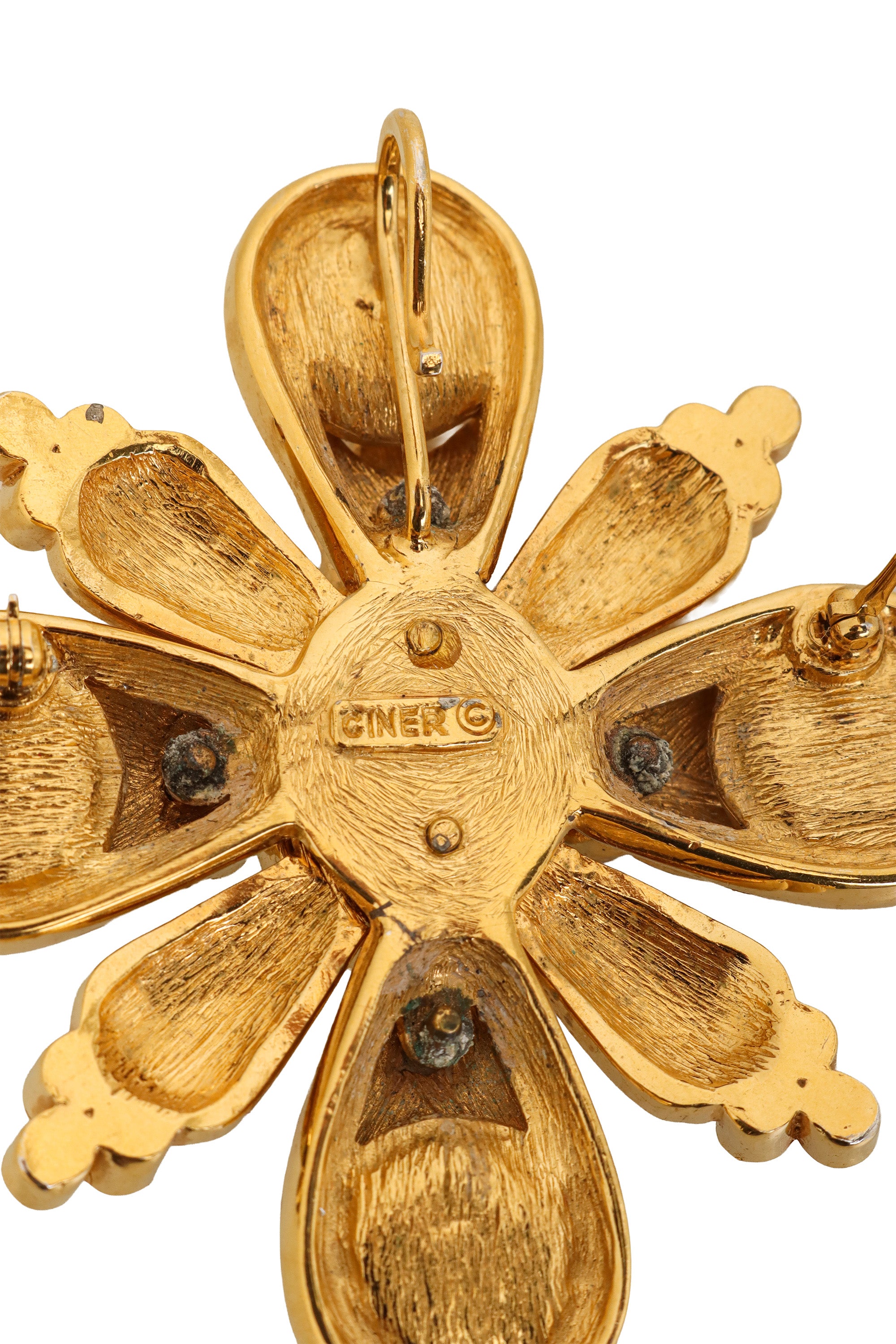 floral brooch pendant by Ciner signature @ Recess LA