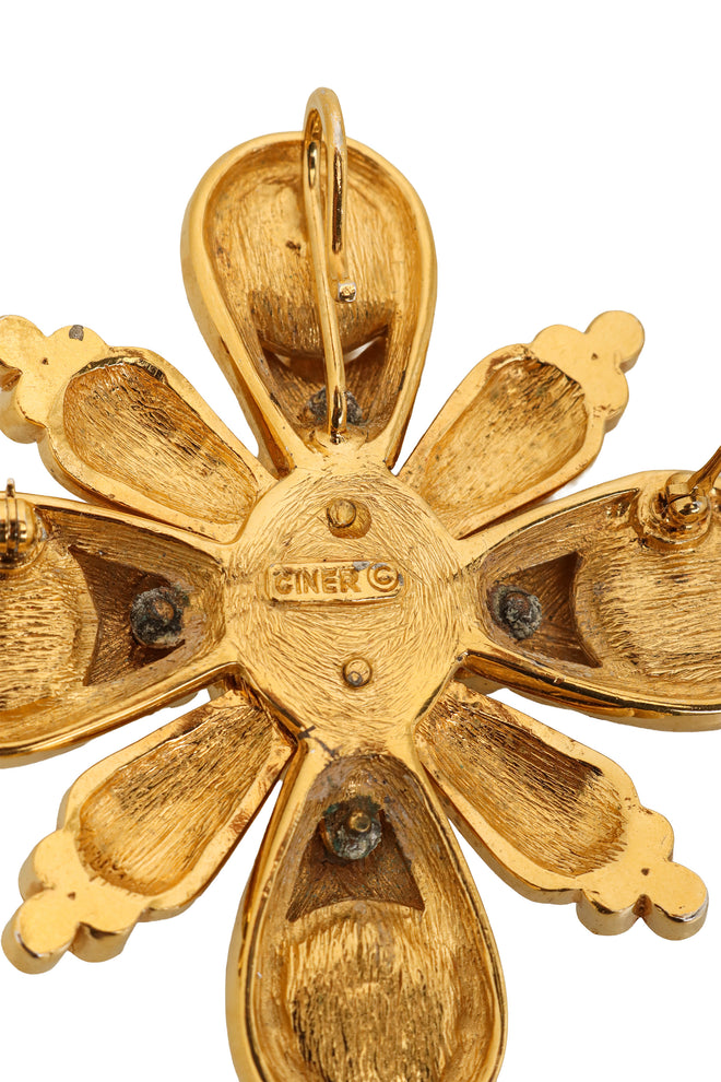 floral brooch pendant by Ciner signature @ Recess LA