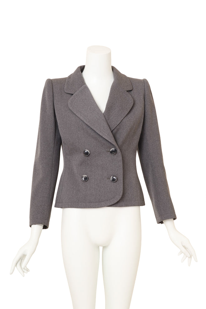 Vintage Saint Laurent double breasted blazer on mannequin @ Recess LA