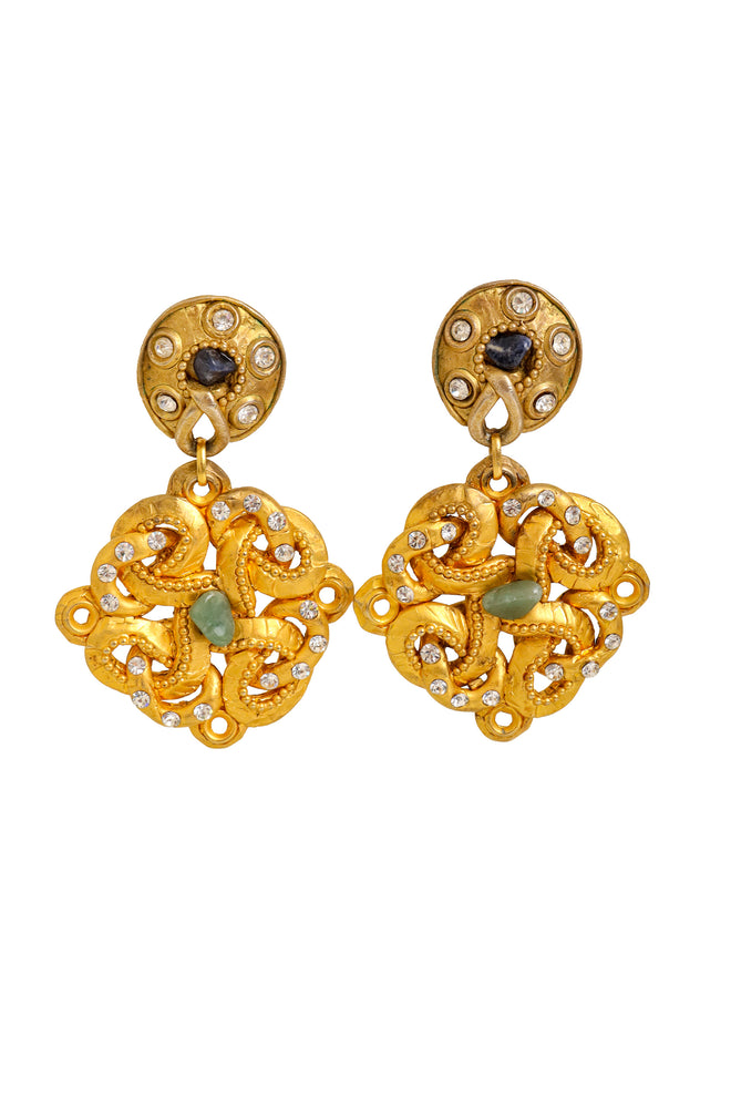 sculptural knot earrings by Claire Dévé @ Recess LA