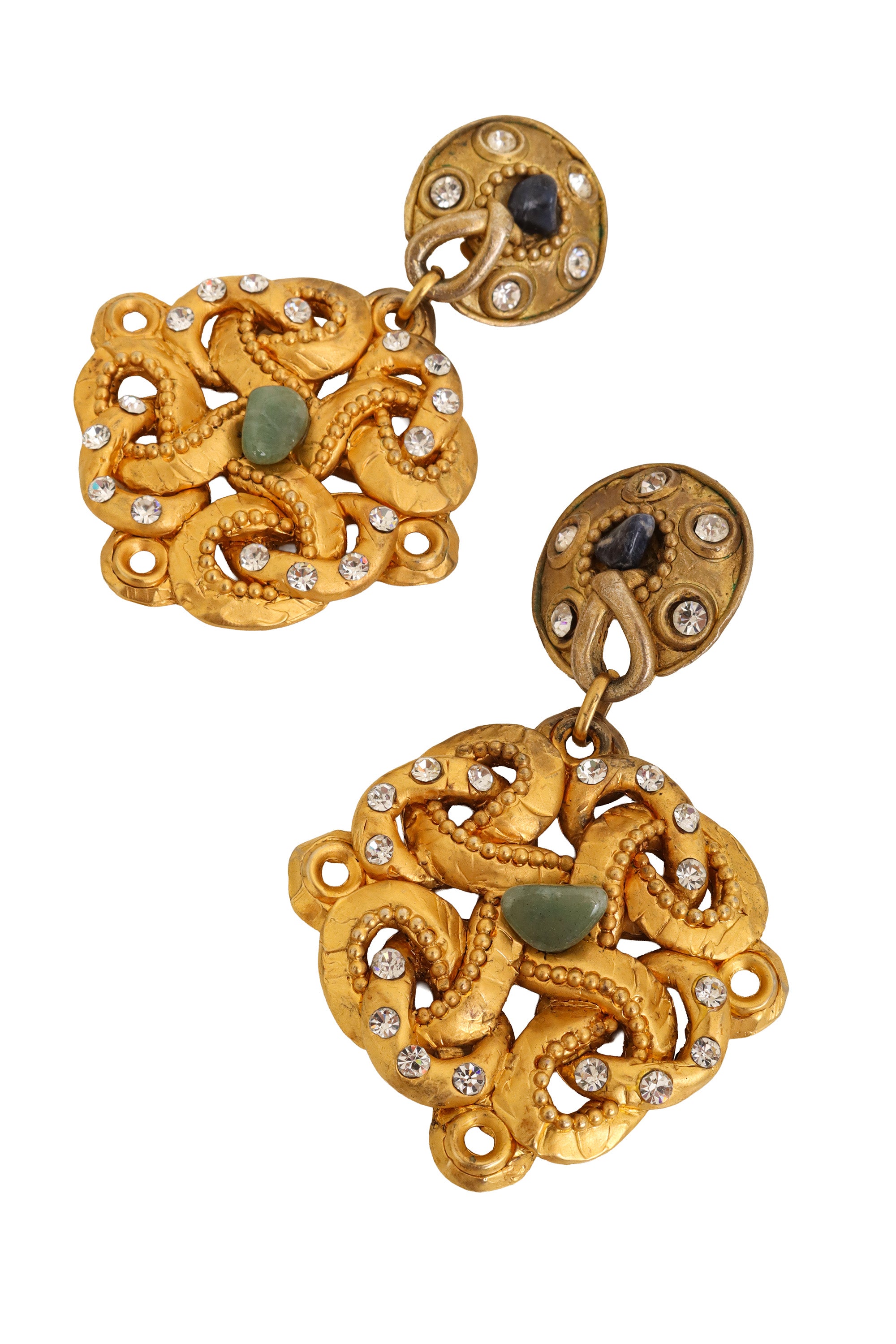 sculptural knot earrings by Claire Dévé close @ Recess LA