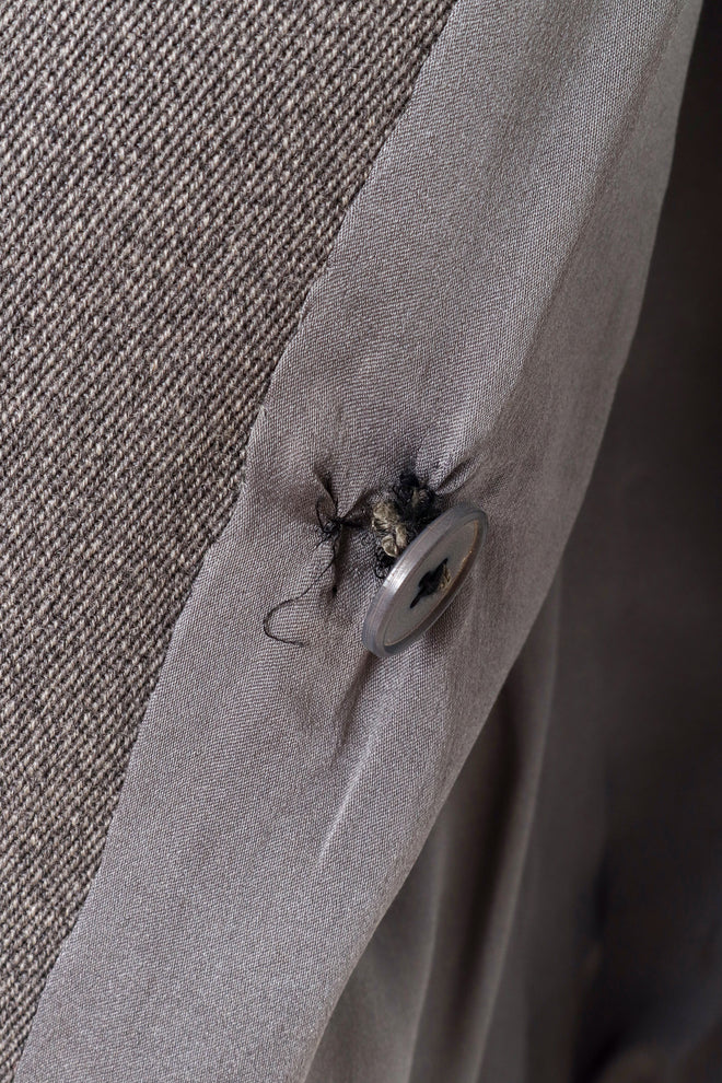 Vintage Saint Laurent double breasted blazer interior button @ Recess LA