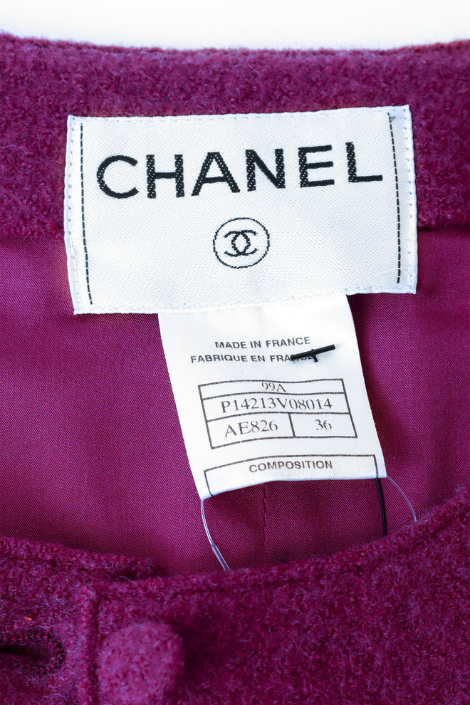 Wool jacket by Chanel label @ Recess LA