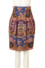 Vintage Christian Lacroix Floral Baroque  Skirt on mannequin @ Recess LA