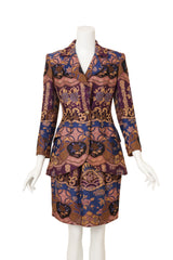 Vintage Christian Lacroix Floral Baroque Jacket & Skirt Set on mannequin @ Recess LA