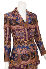 Vintage Christian Lacroix Floral Baroque Jacket & Skirt Set on mannequin close @ Recess LA