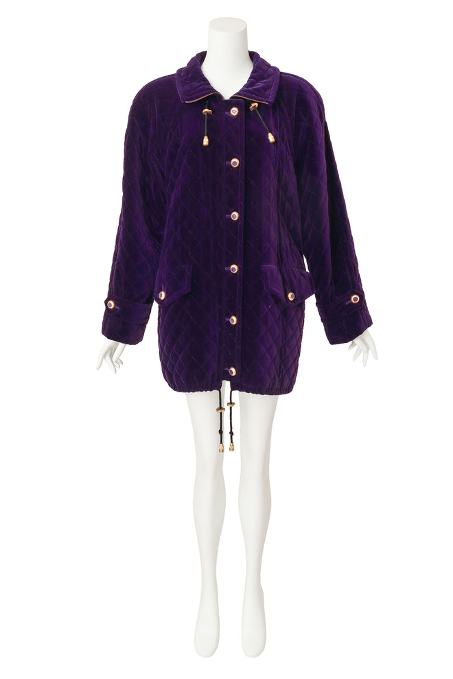 Quilted Velvet Puff Jacket by Escada on mannequin @ Recess LA