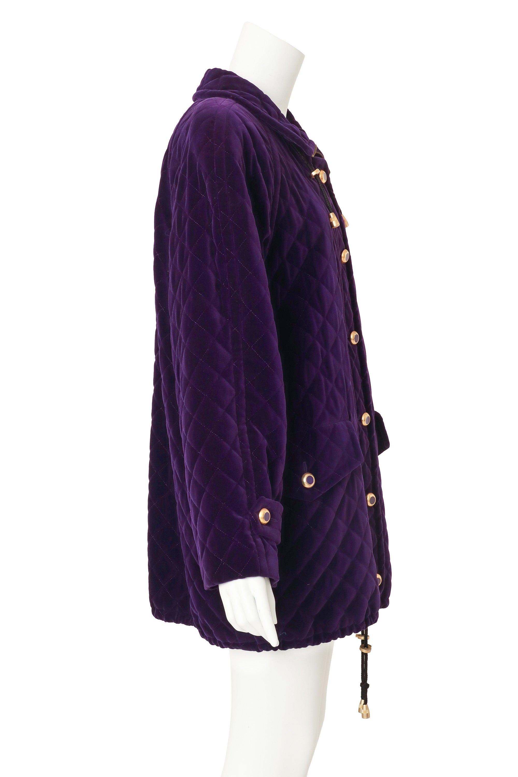 Quilted Velvet Puff Jacket by Escada on mannequin side @ Recess LA