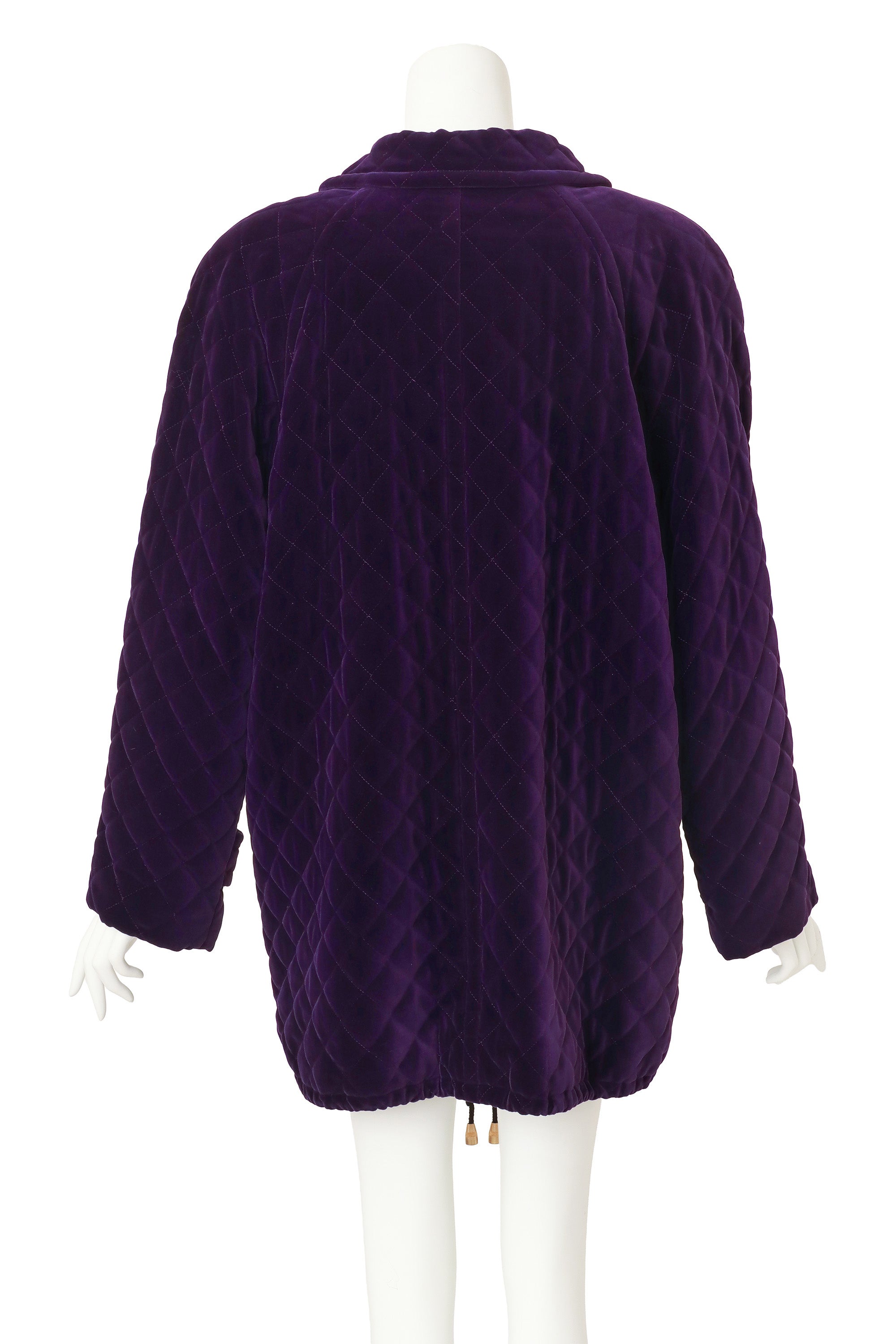 Quilted Velvet Puff Jacket by Escada on mannequin back @ Recess LA