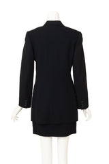 Vintage Junior Gaultier Textured Skirt & Jacket Set on mannequin back @ Recess LA