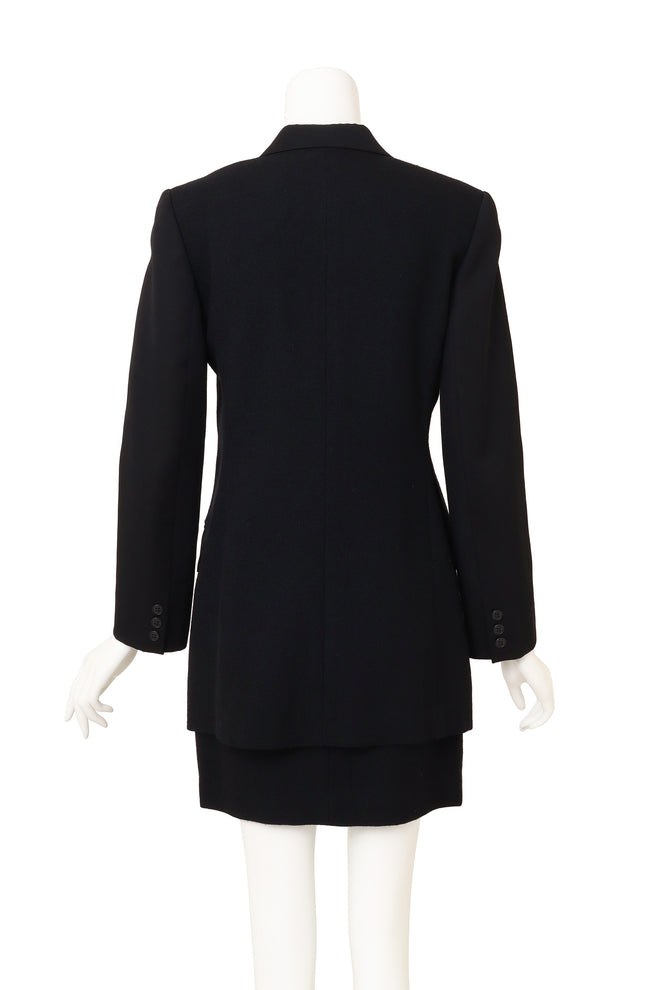 Vintage Junior Gaultier Textured Skirt & Jacket Set on mannequin back @ Recess LA