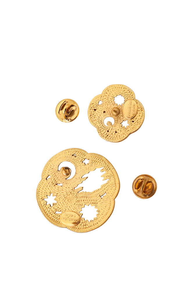 Celestial Pin Set backs @ Recess LA