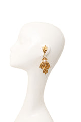 Leaf drop earring on mannequin @ Recess LA