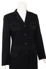 Vintage Junior Gaultier Textured Skirt & Jacket Set on mannequin close @ Recess LA