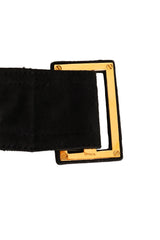 Vintage Chanel Belted Suede Shearling Coat buckle back @ Recess LA