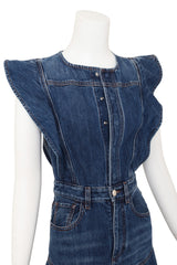 Chloé Denim Flare Dress on mannequin close @ Recess LA