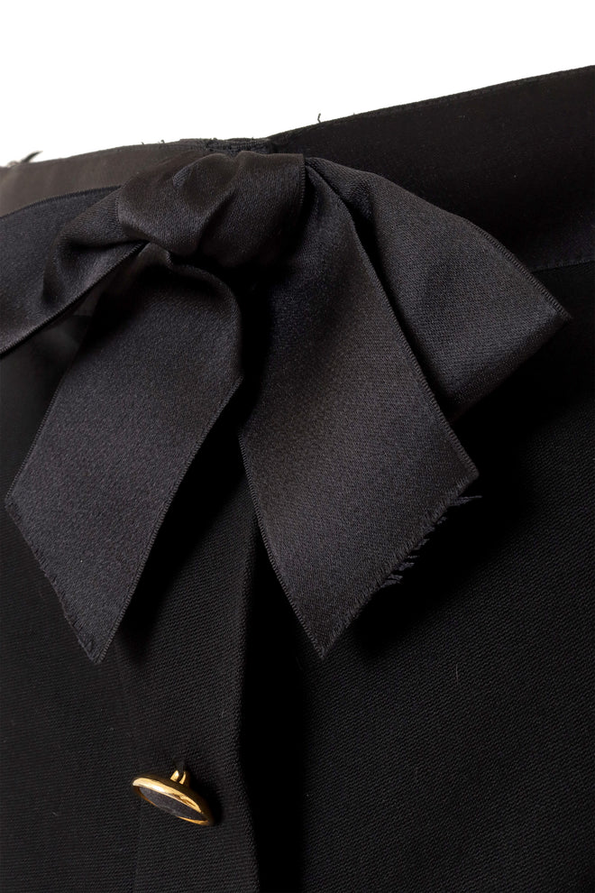 Vintage Chanel Bateau Bow Mini Dress bow close @ Recess LA
