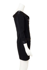 Vintage Chanel Bateau Bow Mini Dress on mannequin side @ Recess LA
