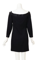 Vintage Chanel Bateau Bow Mini Dress on mannequin back @ Recess LA