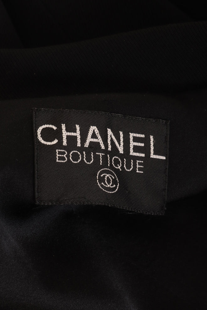 Vintage Chanel Scalloped Tulle Trim Blazer label @ Recess LA