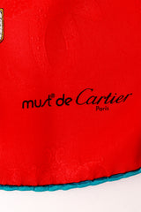 silk scarf by Cartier logo @ Recess LA