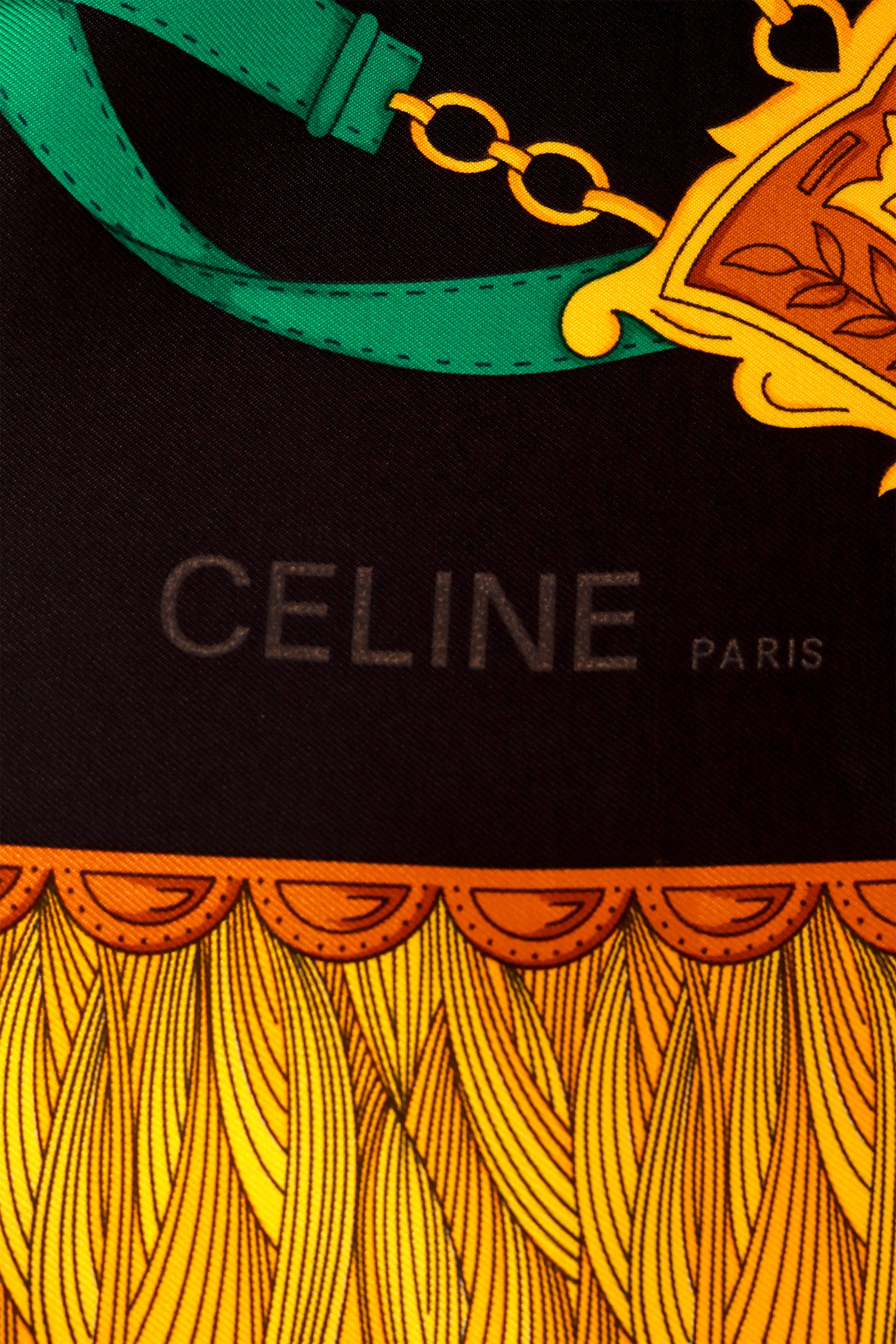 Chain Belt Silk Scarf