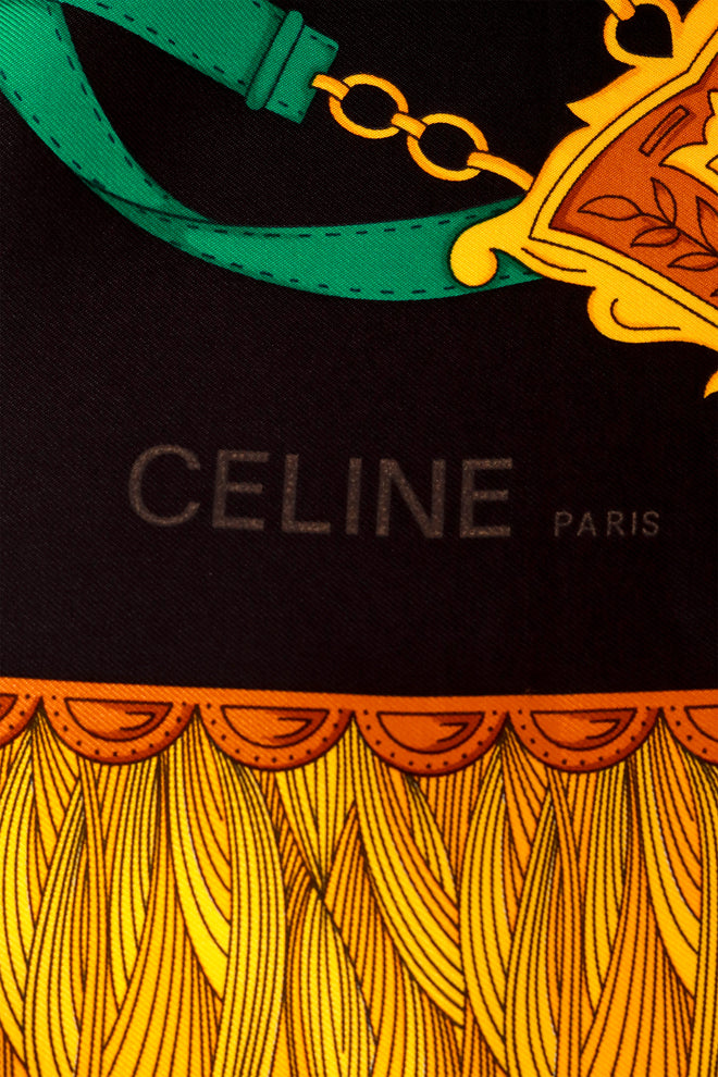 Chain Belt Silk Scarf