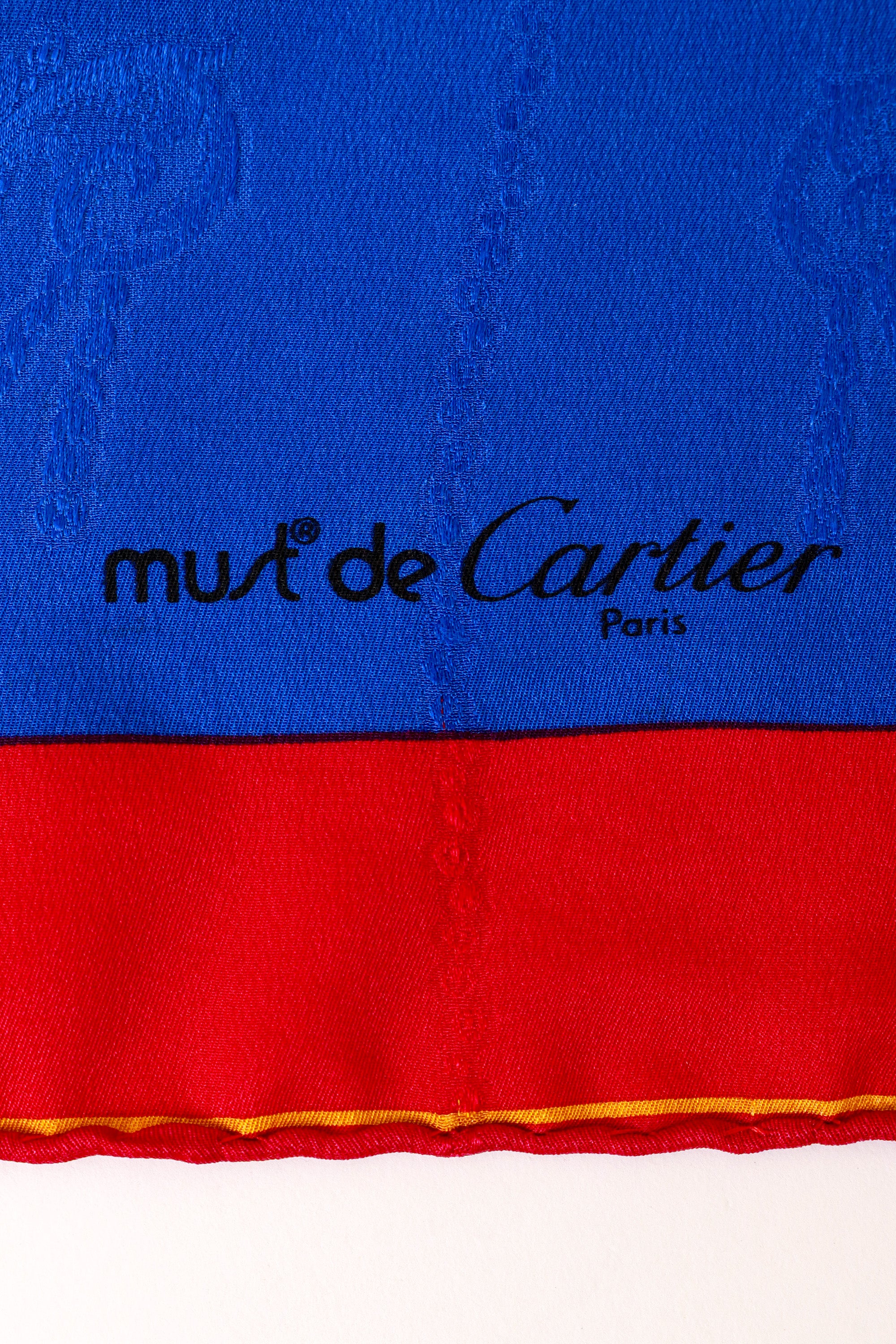 silk scarf by Cartier logo @ Recess LA