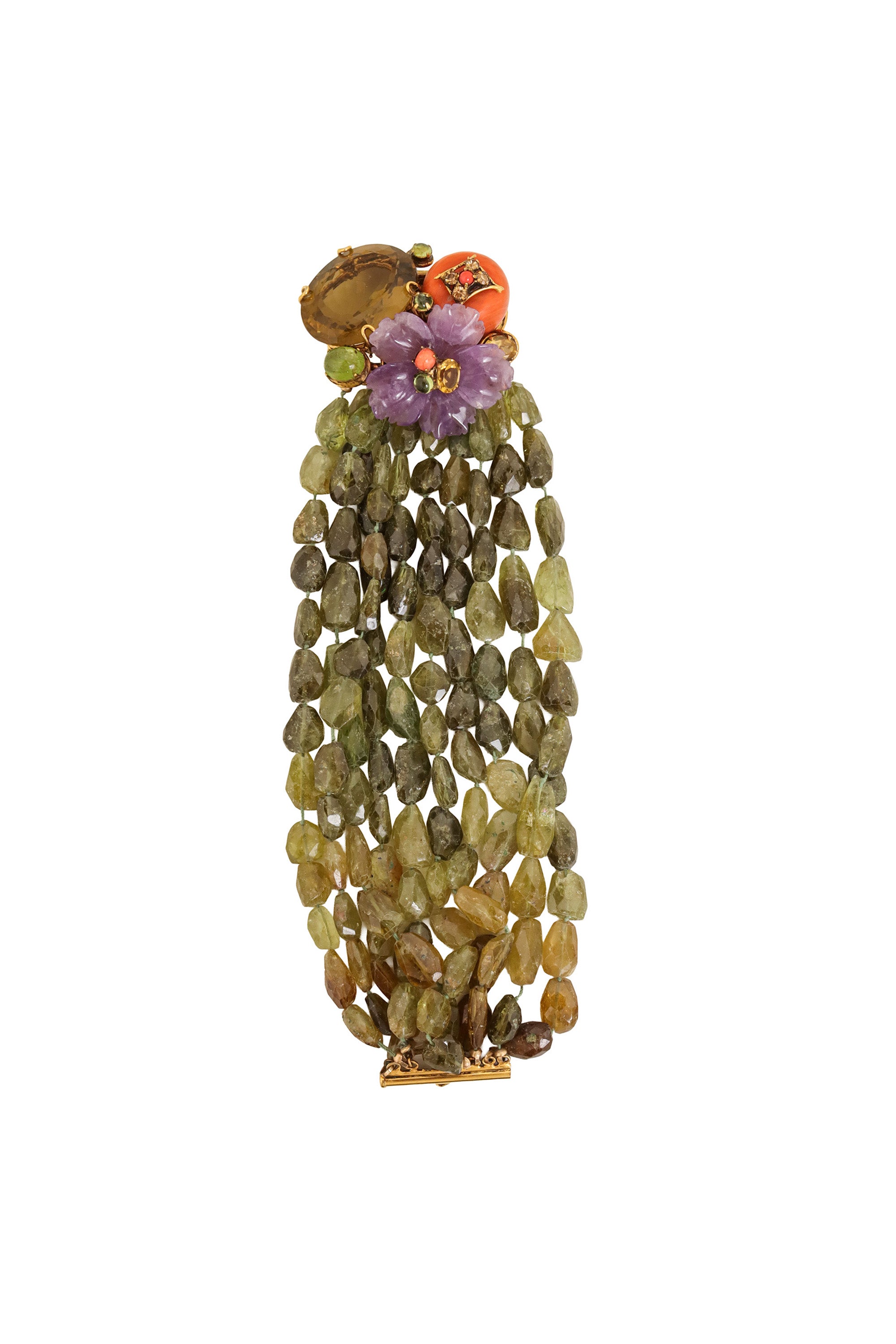 Greens Semi-Precious Stone Bead Bracelet by Iradj Moini @ Recess LA