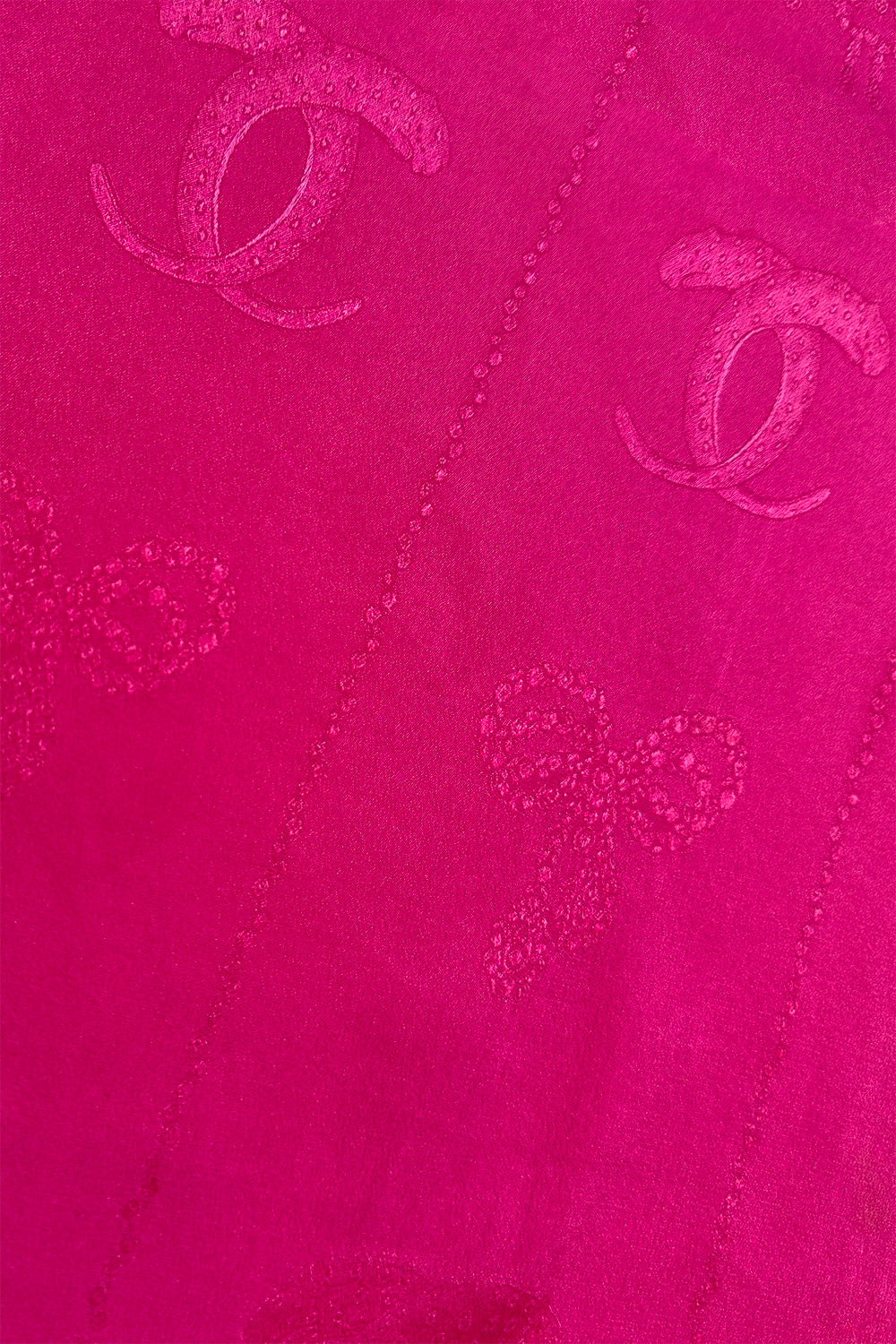 Vintage Cartier Logo & Bow Jacquard Scarf III detail @recess la